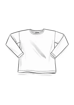 Gudrun Sjödén Pullover & Shirts>Einfarbiges Shirt aus Bio-Baumwolle Koralle