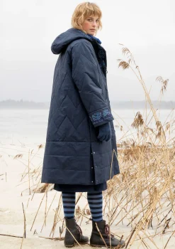 Gudrun Sjödén Jacken & Mäntel>Gewebter Steppmantel „Svalbard“ Tinte