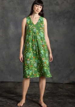 Gudrun Sjödén Kleider>Jerseykleid „Midsommarsol“ aus Bio-Baumwolle Seegras