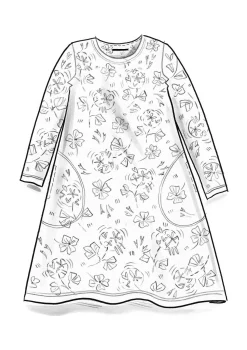 Gudrun Sjödén Kleider>Jerseykleid „Pelargon“ aus Lyocell/Elasthan Pinie
