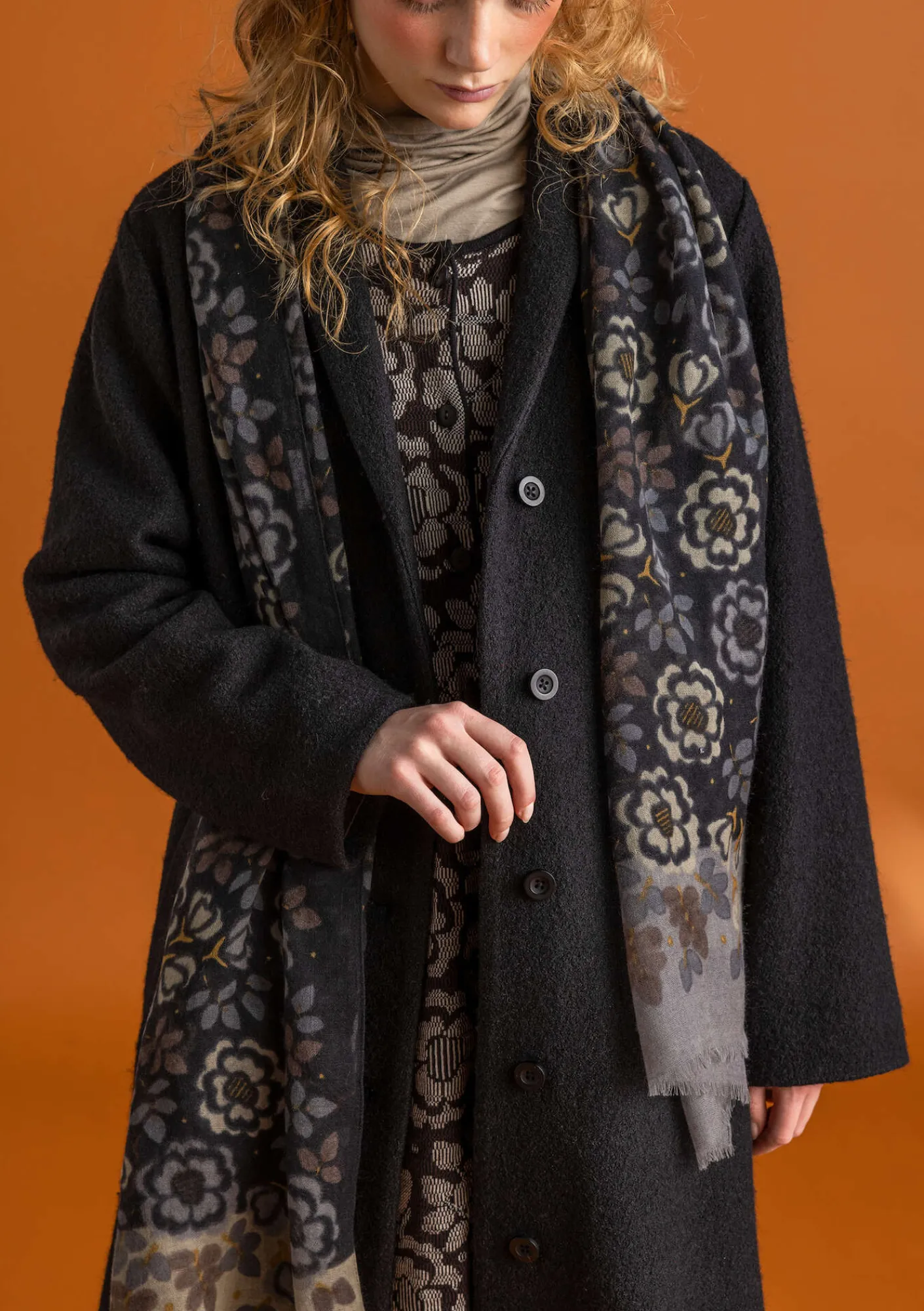 Gudrun Sjödén Jacken & Mäntel>Mantel aus Wollgemisch Schwarz