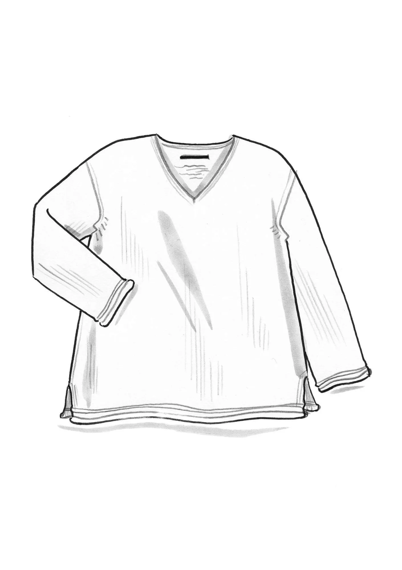 Gudrun Sjödén Pullover & Shirts>Pullover aus Alpakagemisch Dunkelpetrol-melange