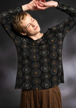 Gudrun Sjödén Pullover & Shirts>Shirt „Deco“ aus Micromodal/Elasthan Schwarz