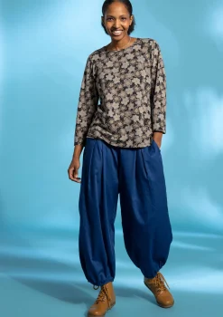 Gudrun Sjödén Pullover & Shirts>Shirt „Mix“ aus Bio-Baumwolle/Modal Aschgrau
