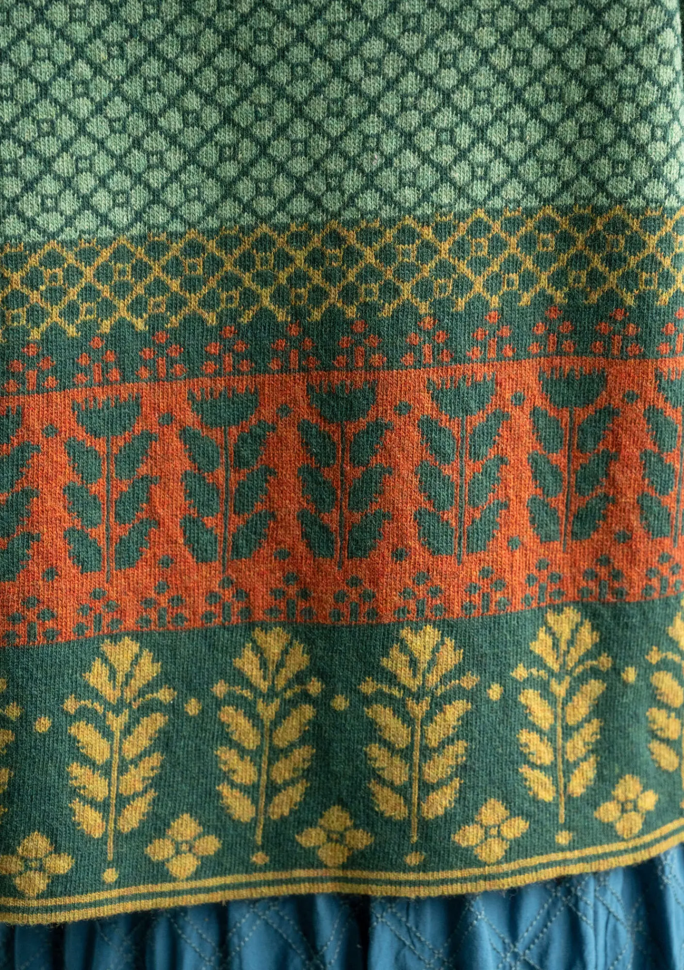 Gudrun Sjödén Strickjacken>Strickjacke „Edda“ aus Recycling-Wollgemisch Dunkelpetrol-melange