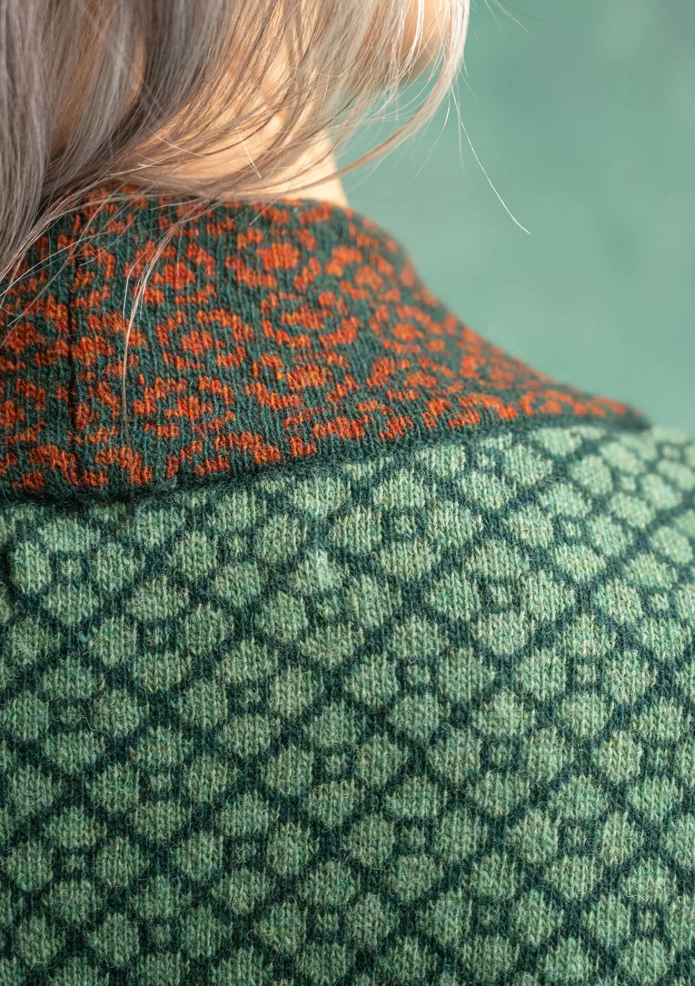 Gudrun Sjödén Strickjacken>Strickjacke „Edda“ aus Recycling-Wollgemisch Dunkelpetrol-melange