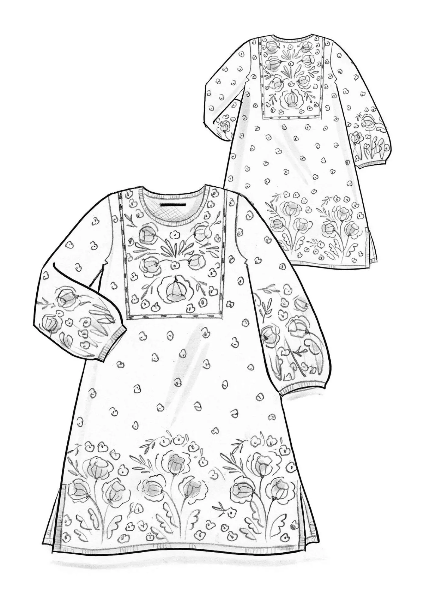 Gudrun Sjödén Kleider>Strickkleid „Stine“ aus Bio-/Recycling-Baumwolle Schwarz