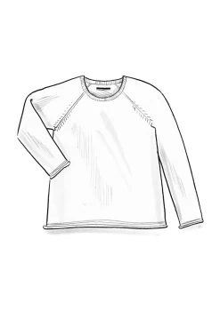 Gudrun Sjödén Pullover & Shirts>Strickpullover aus Bio-/Recycling-Baumwolle Hellindigo