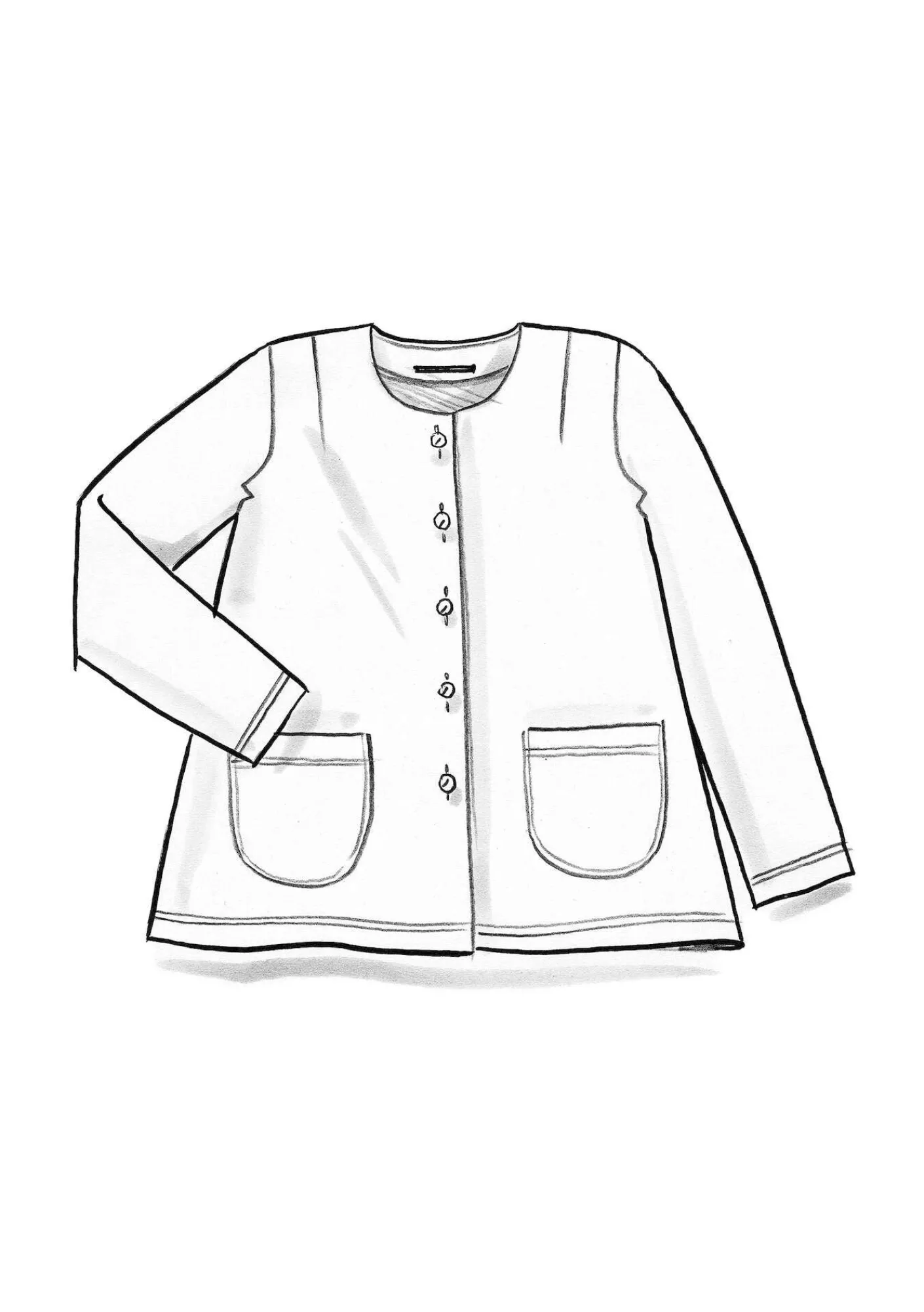 Gudrun Sjödén Strickjacken|Pullover & Shirts>Veloursjacke aus Bio-Baumwolle/Recycling-Polyester Curry